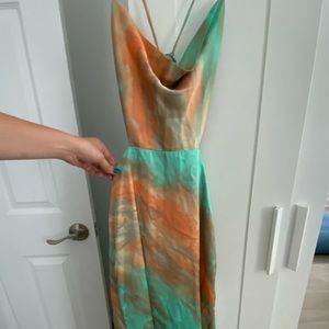 VICI satin midi dress